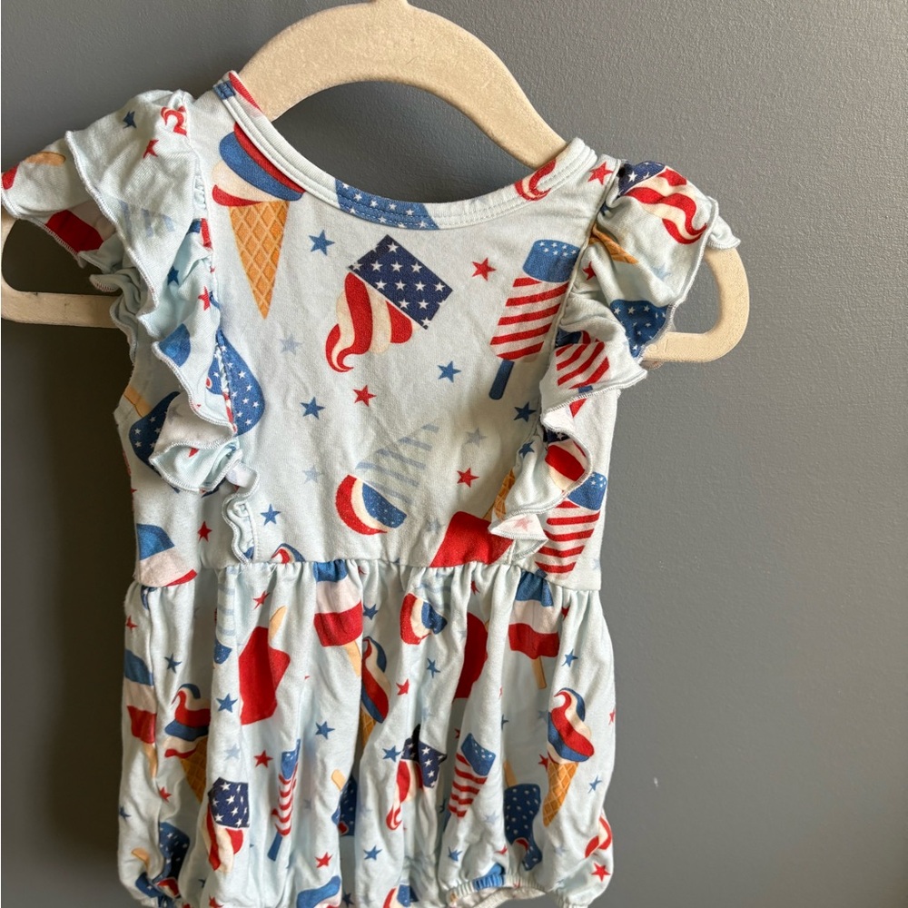 Caden Lane Party Pops Ruffle Bubble 6-12months
